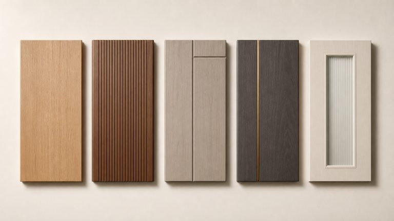 Representative matrix of door styles and finishes